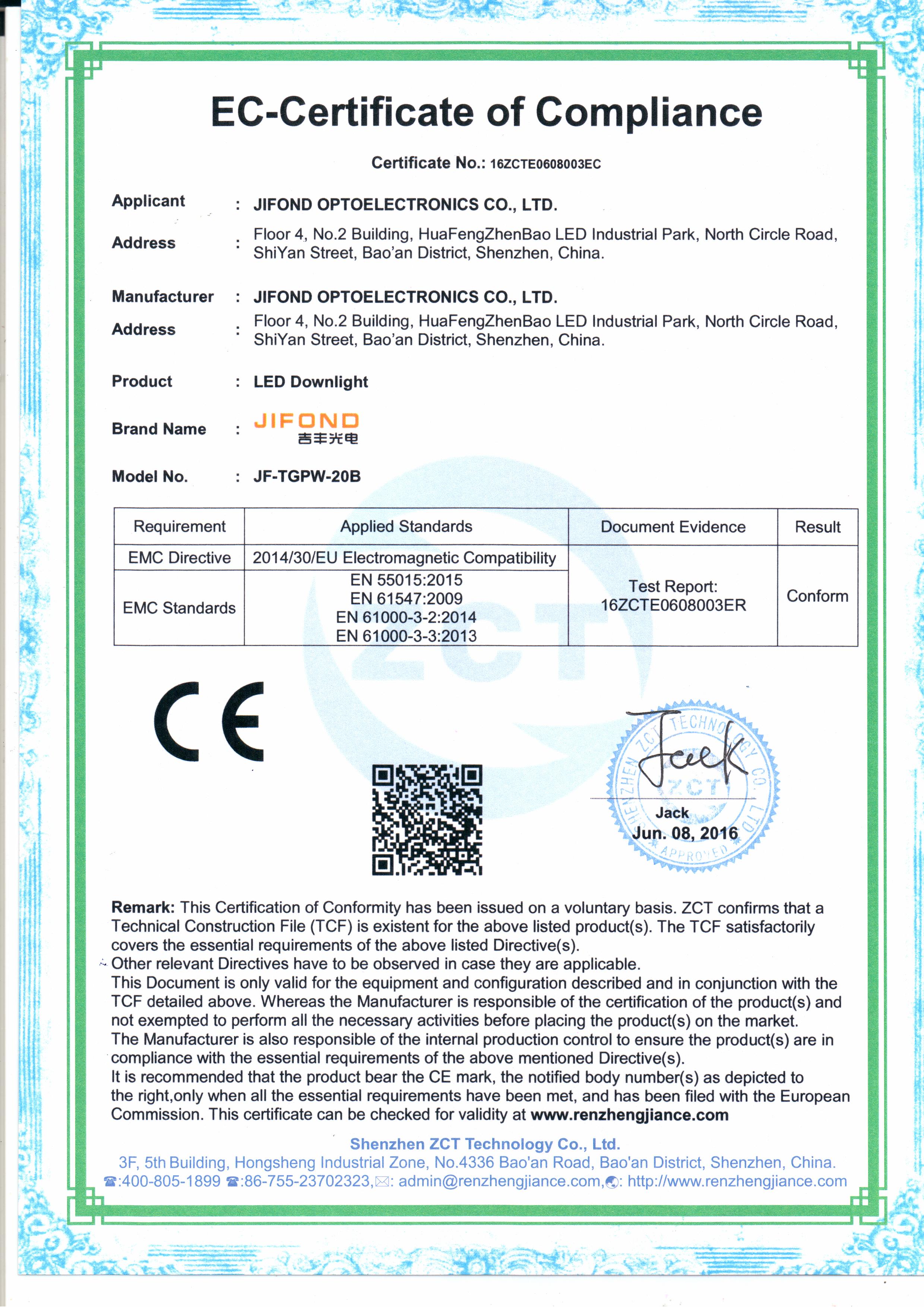 吉丰CE证书JF-TGPW-20B(图1)